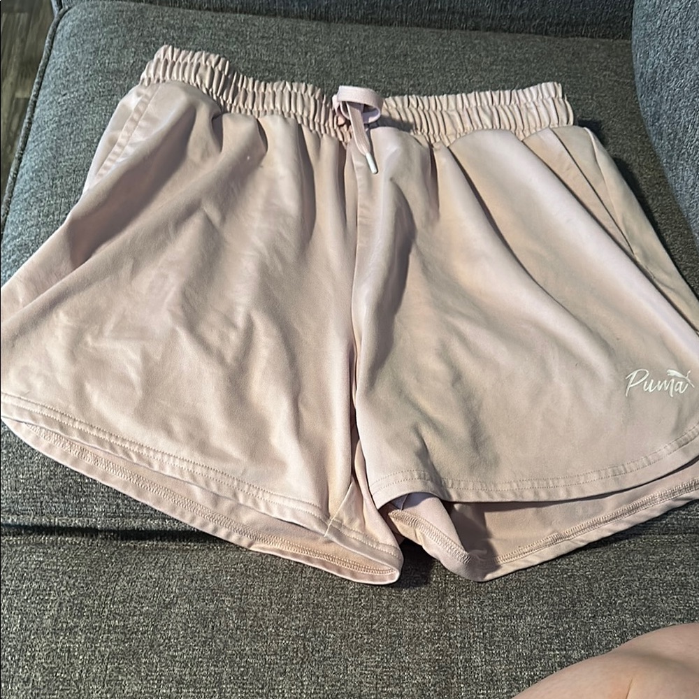 Puma Pink Athletic Shorts Soft Comfortable Design